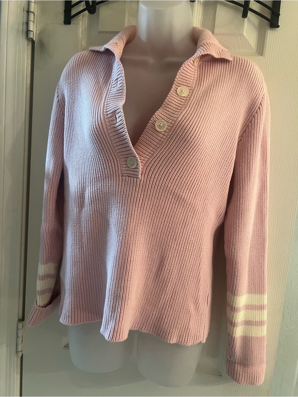 Lauren Ralph Lauren cotton pink VTG sweater medium